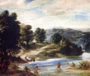 Eugene Delacroix The Banks of the River Sebou China oil painting art
